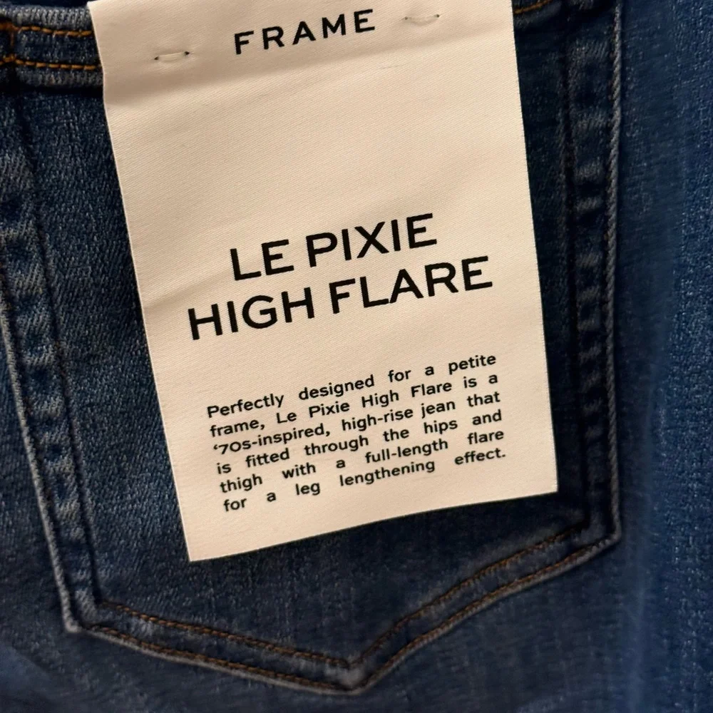 Frame Denim Blue Flare Jeans - Picture 4 of 4